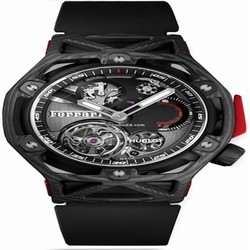 Hublot Techframe Ferrari Tourbillon Chronograph Mens watch Unisex Manual winding Carbon 408.QU.0123.RX