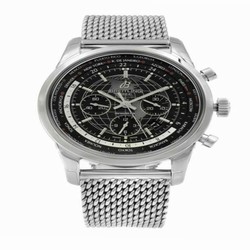 Breitling Transocean Chronograph Unitime Mens watch Unisex Automatic Steel AB0510U4 BE84
