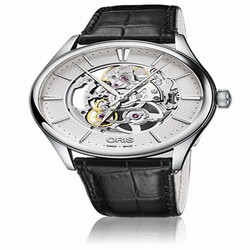 Oris Artelier Skeleton Mens watch Unisex Automatic Steel 01 734 7721 4051-07 5 21 64FC
